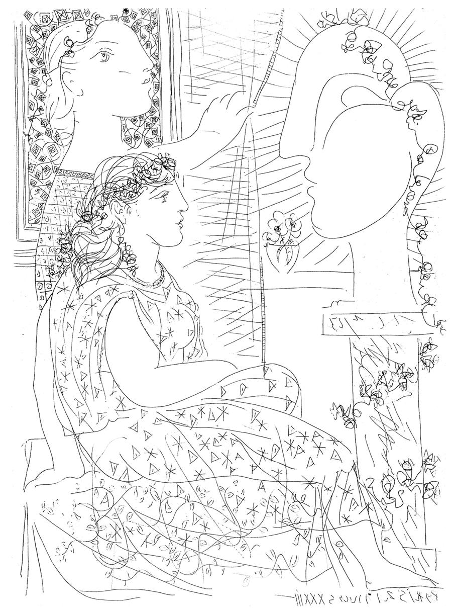 Dos modelos vestidas | 00004 | Pablo Picasso | Tienda - Fundación Juan March