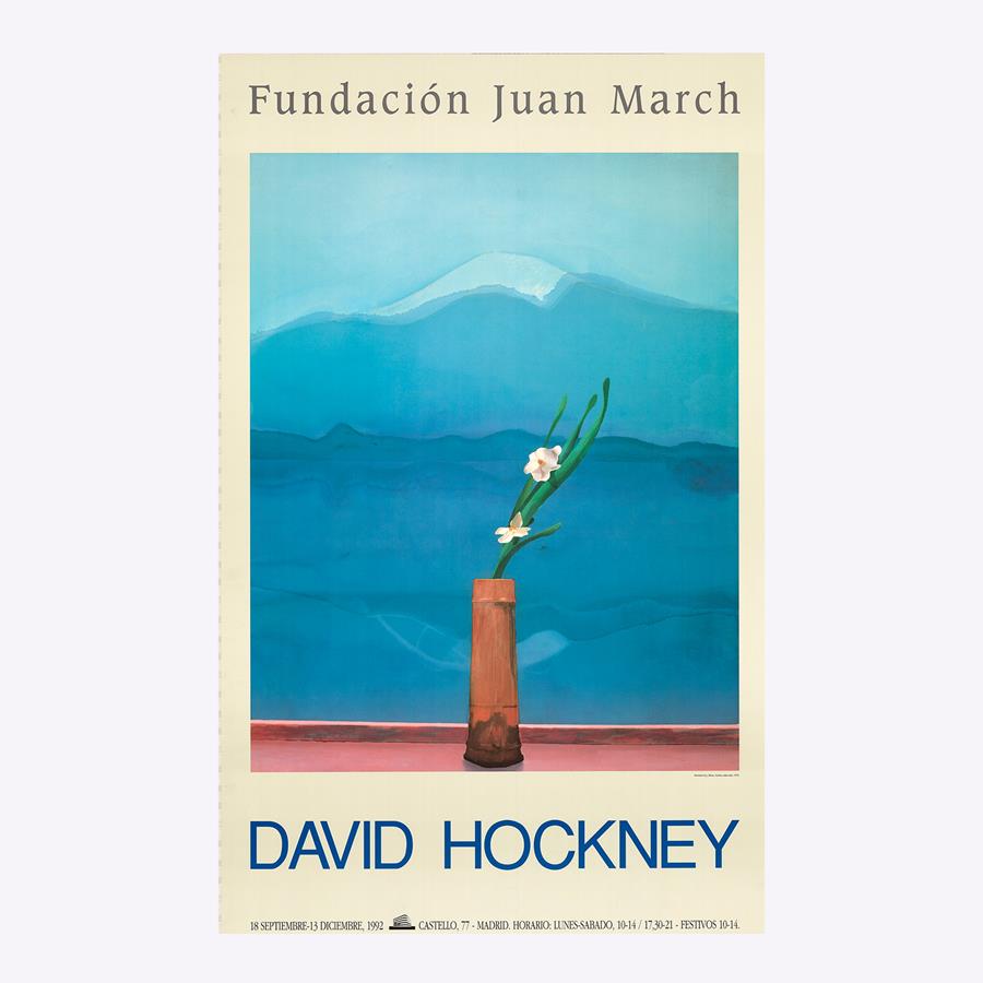 David Hockney. Montaña Fuji y flores, 1972 | CAR-26-005 | Tienda - Fundación Juan March
