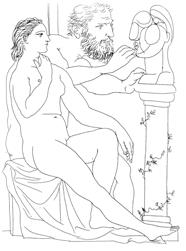 Escultor, modelo y busto esculpido | 00002 | Pablo Picasso | Tienda - Fundación Juan March