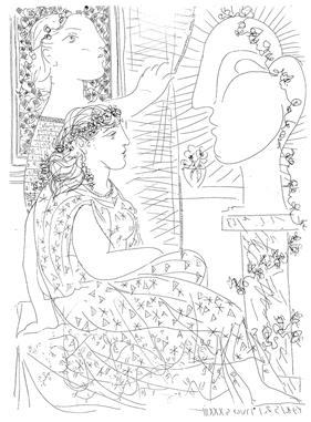 Dos modelos vestidas | 00004 | Pablo Picasso | Tienda - Fundación Juan March